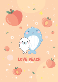 วาฬ & แมวน้ำอุ๋งๆ เลิฟลูกพีช น่าร๊าก