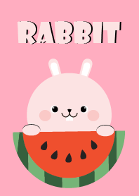 Cute Pink Rabbit theme Vr.1