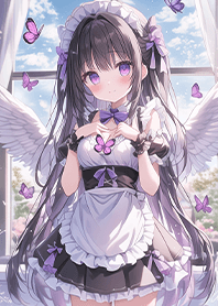 Angel-maid of the purple butterfly dream