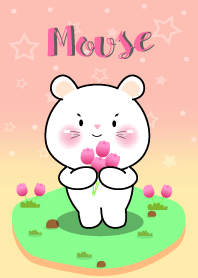 หนูขาว น่ารักกับสีพาสเทล