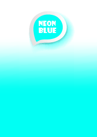Neon Blue on White Theme