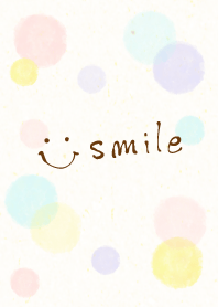 Adult watercolor Polka dot3 - smile2-
