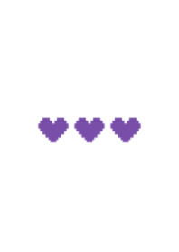 tiny pixel art heart(purple05)