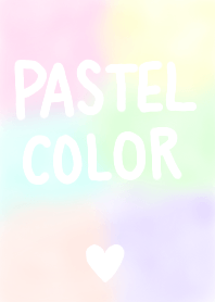 Pastel color X hand-written character
