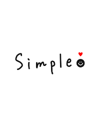 simple ブラック・レッド