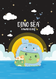 Dinosaur On The Sea Swim