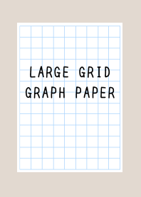 LARGE GRID GRAPH PAPER-BEIGE
