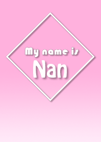 Name Nan Ver. Pink Style (English)