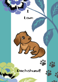 I Love Dachshund(Red)