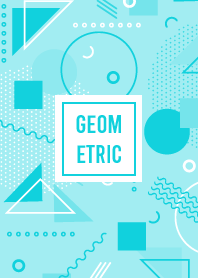 Geometric Blizzard Blue