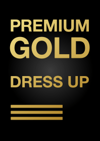 Simple Premium Gold Dress Up (Black)