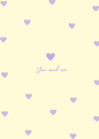 pattern_heart (JP)lavender yellow
