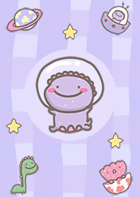 cute dino pastel