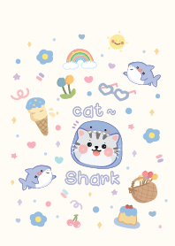 แมวน้อย : ฉลามน่ารัก : มินิมอล