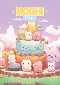 cute mochi in birthday party