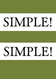 SIMPLE!SIMPLE!-GREEN TEA COLOR-BEIGEj
