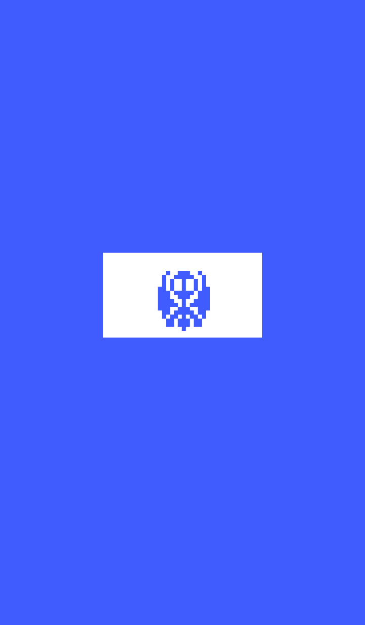 sqare skull(blue3)