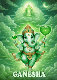 Ganesha, green brings wealth