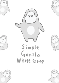 Simple  Gorilla White Gray