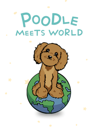 Red Poodle Meets World - Pure Sky