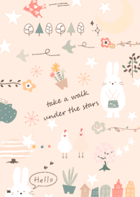orange Rabbit and Stars 13_2