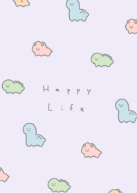 Smile Dinosaurs(pattern)/lavender.