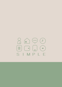 SIMPLE(beige green)V.777b