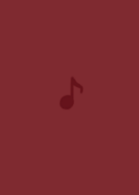 MUSIC NOTES -BROWN RED