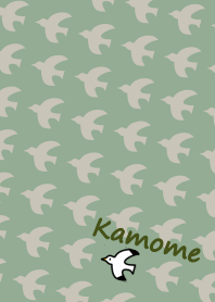 [改] 海鷗圖案 + 灰綠色