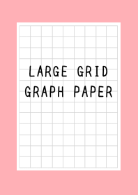 LARGE BLACK GRID GRAPH PAPER-PINK REDj