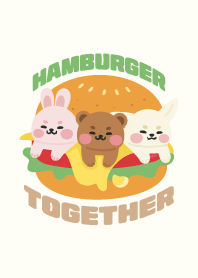 Cute Bear & His Best Friends : Hamburger