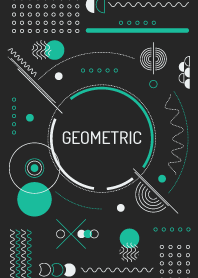 Geometric Tecno Black Mint