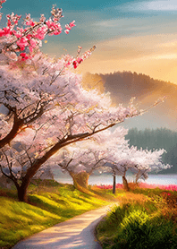 優美な春の風景の着せかえ(Spring-575)