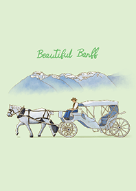 Beautiful Banff illustration 1 / green