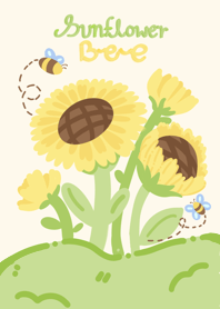 Sunflowers & bees
