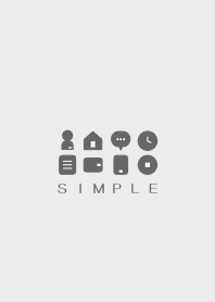 SIMPLE(white gray)V.729b