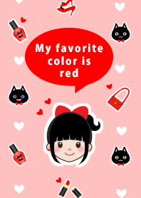 My favorite color is red