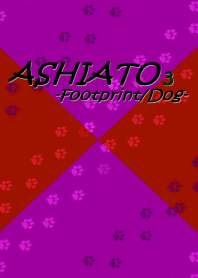ASHIATO 3 -Dog- Dark Pink & Red