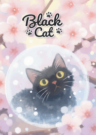 可愛的幸運黑貓主題 59