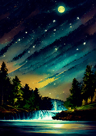 Beautiful starry night view#1493