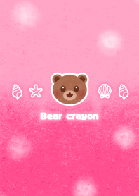 Bear crayon! -pink-