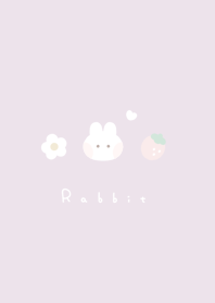 兔子和草莓 / purple gray