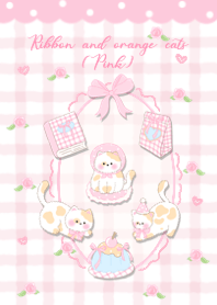 Ribbon and orange cats ( pink )