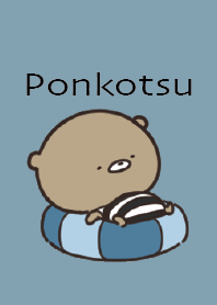 Beige Blue : Summer bear Ponkotsu 6