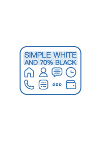 Simple white and 70.5% blue