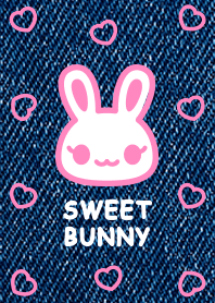 SWEET BUNNY [denim/pink]