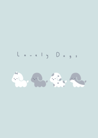 หมาตัวเล็ก. light blue white