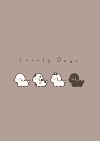 5 dogs /cocoa brown