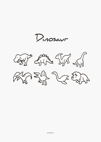 Gray : Monochrome dinosaur