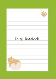 Corgi Notebook/GREEN